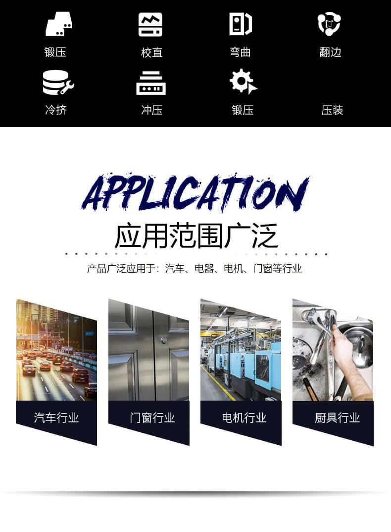 四柱液压机用途和应用范围